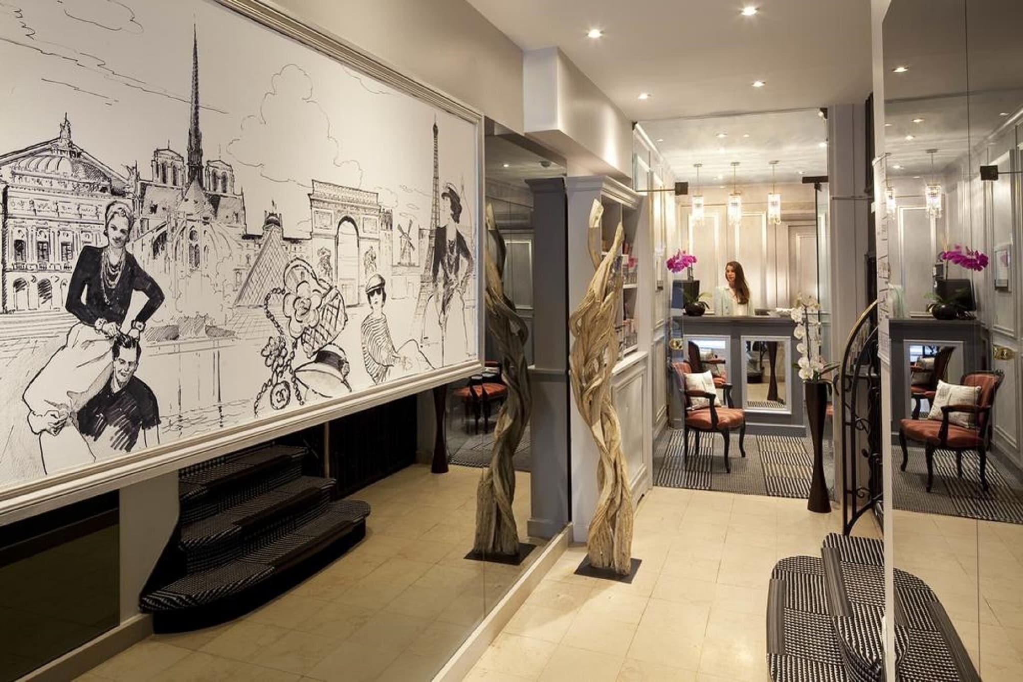 Hotel Riviera Elysees Paris Exterior foto